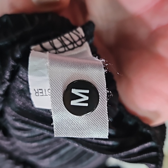 Black 2 Piece Poly-Blend Pantsuit Sz M - Picture 5 of 6